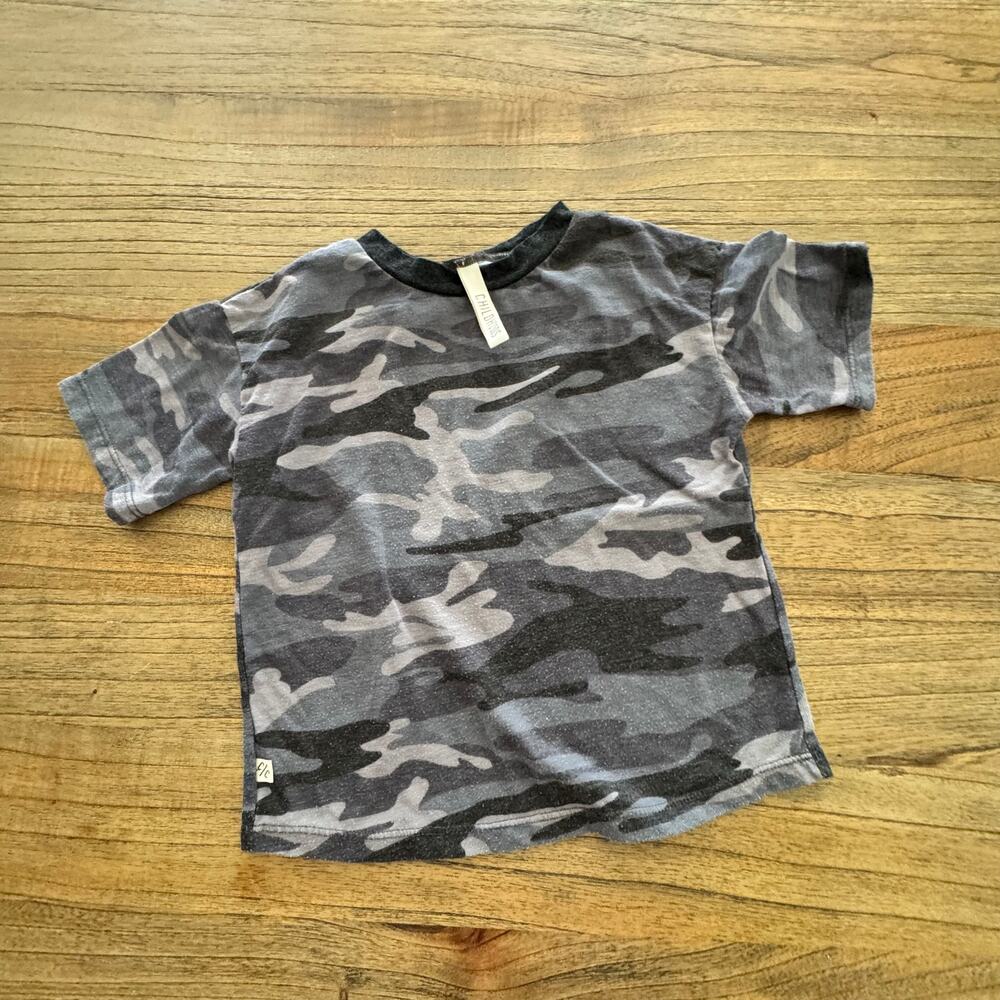 Childhoods Clothing Black Camo T-Shirt - Size 5T